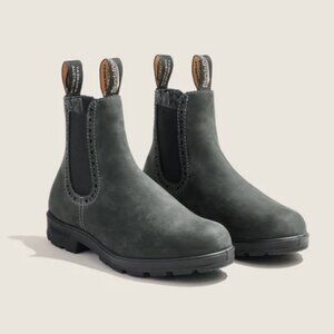Blundstones #1630 Women's Originals High Top Boots - Suede Rustic Black
